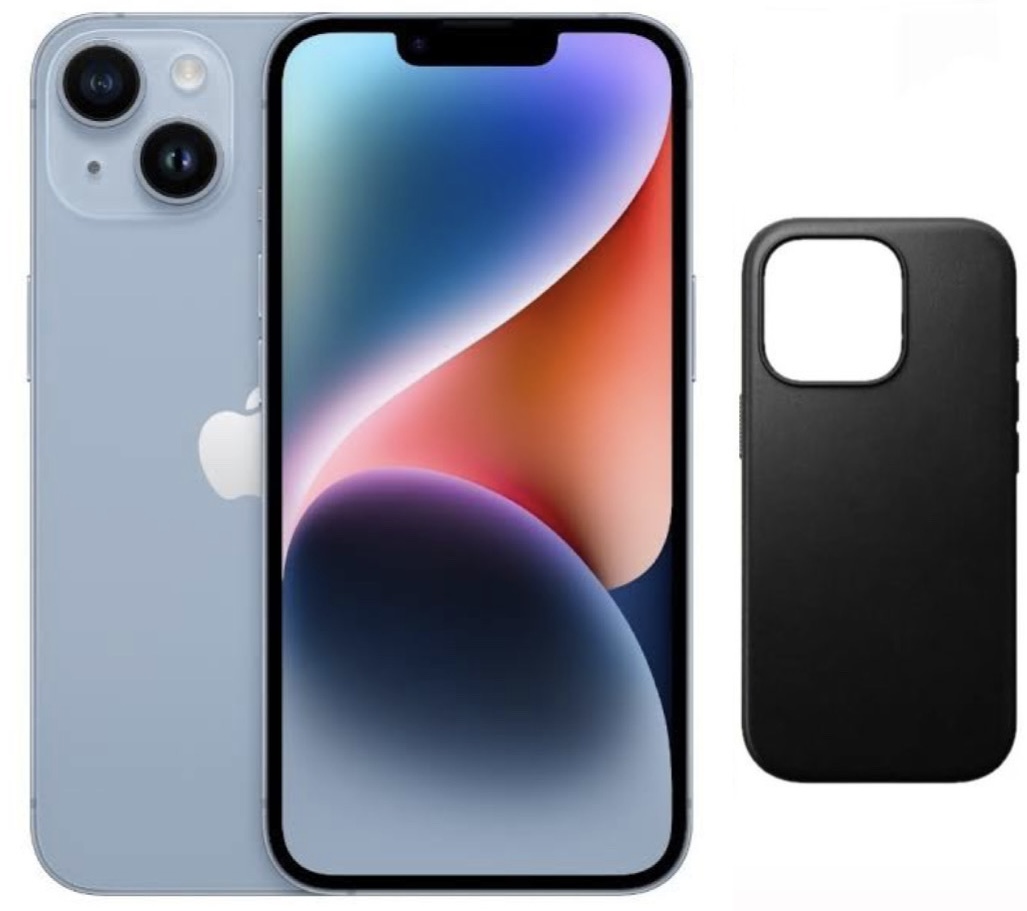 IPhone 14 Azul Cielo 128 GB  Reacondicionado libre de fabrica + FUNDA PROTECTORA 