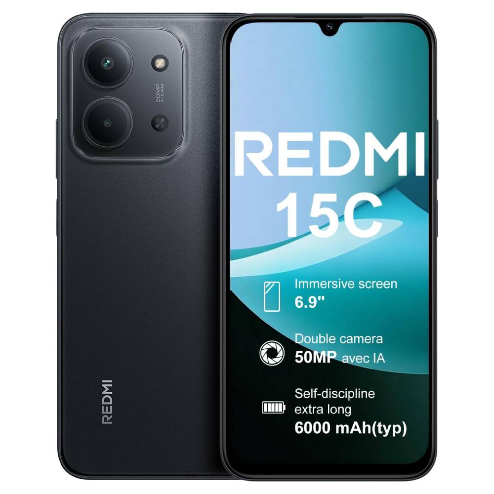 Celular Xiaomi Redmi 15C 128 GB + 4GB RAM | Batería 6000mAh | Cámara 50MP | 6.9" 120Hz | Desbloqueado