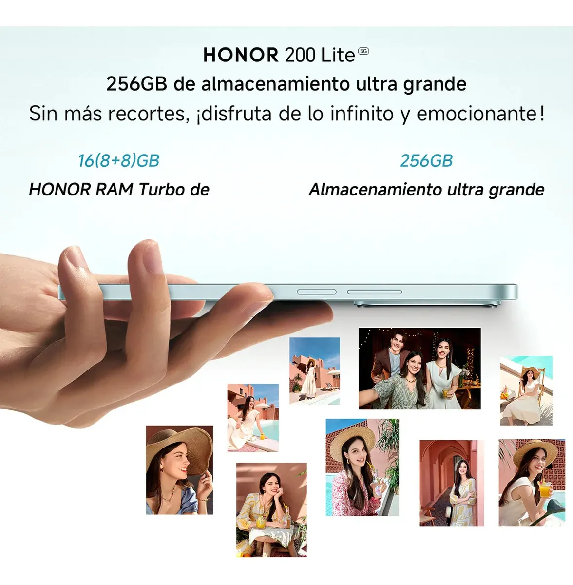 Honor 200 Lite 8/256gb Cyan 5G (Dual SIM)