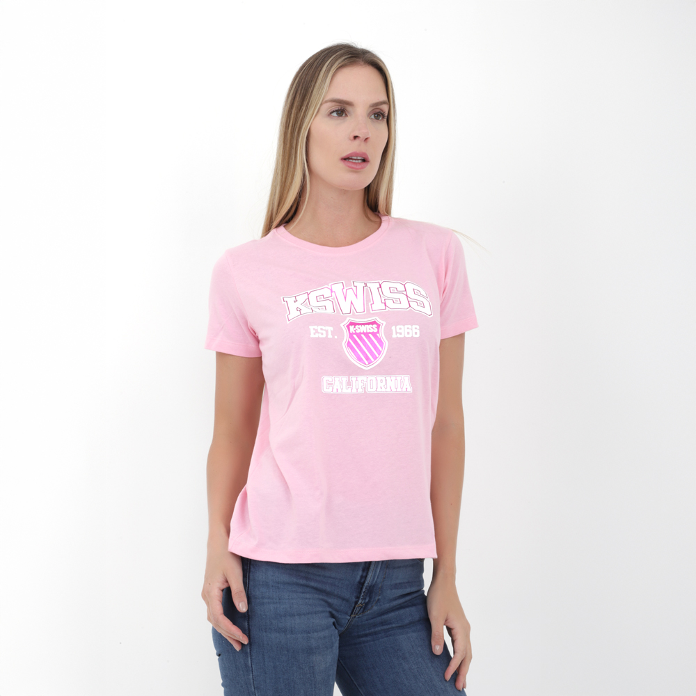 Playera Color Rosa Playera K-Swiss JHOANA Para Mujer Color Rosa