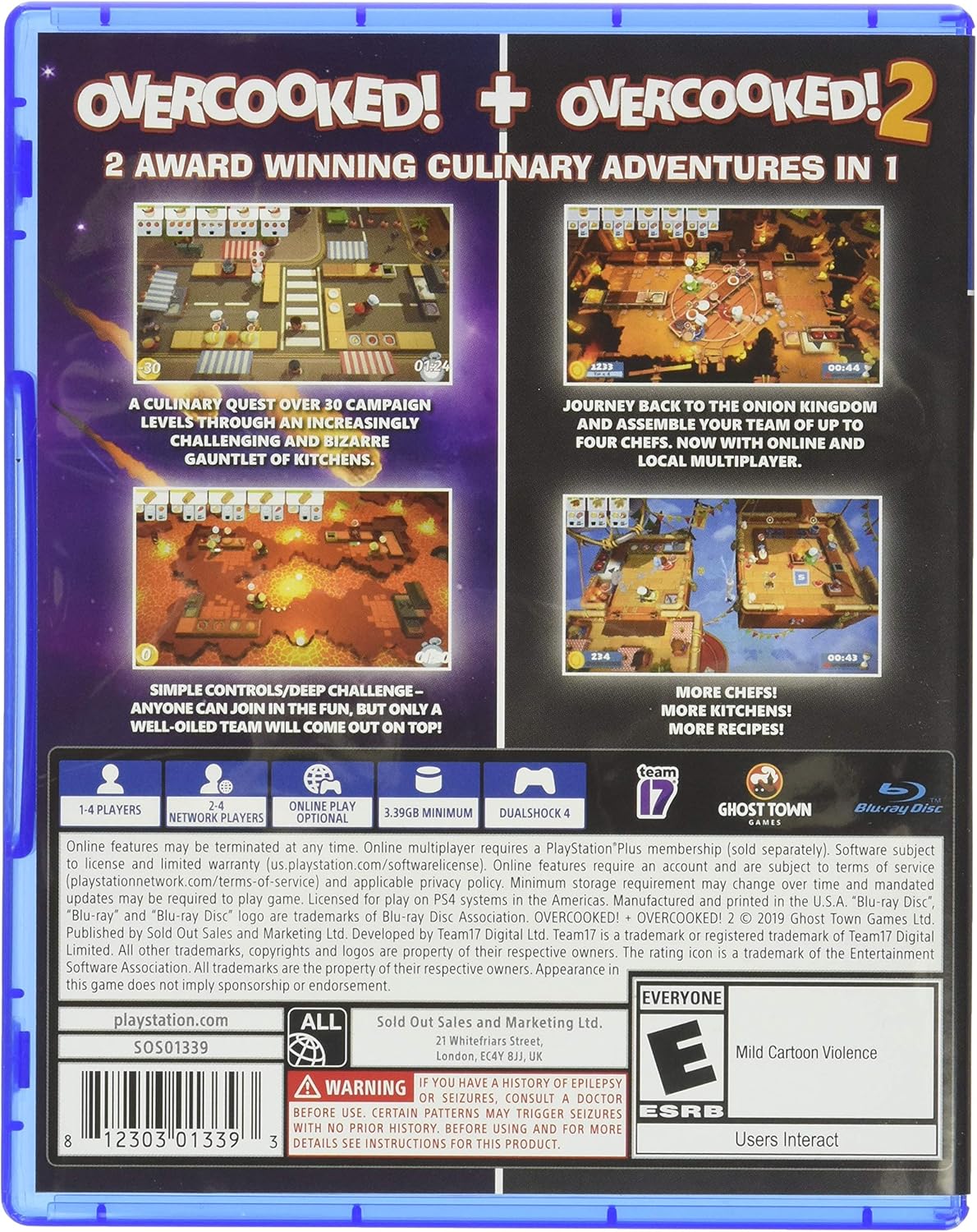 OVERCOOKED! AND OVERCOOKED! 2 para -PS4