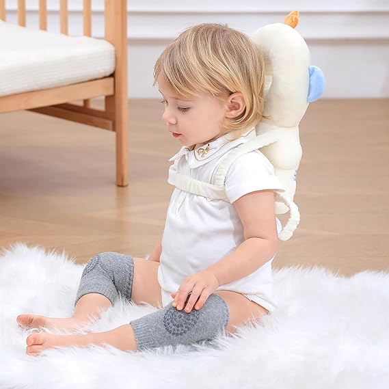 Mochila Protectora de Cabeza de Niño,Protector de Cabeza para Niño Ajustable, Almohada protectora para caidas