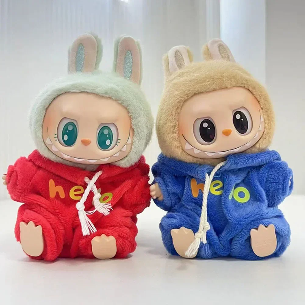 Ropa para Muñeco Labubu Pijamas, SET 3 OUTFITS Vestimenta para Peluche de Coleccion, No incluye Figura.