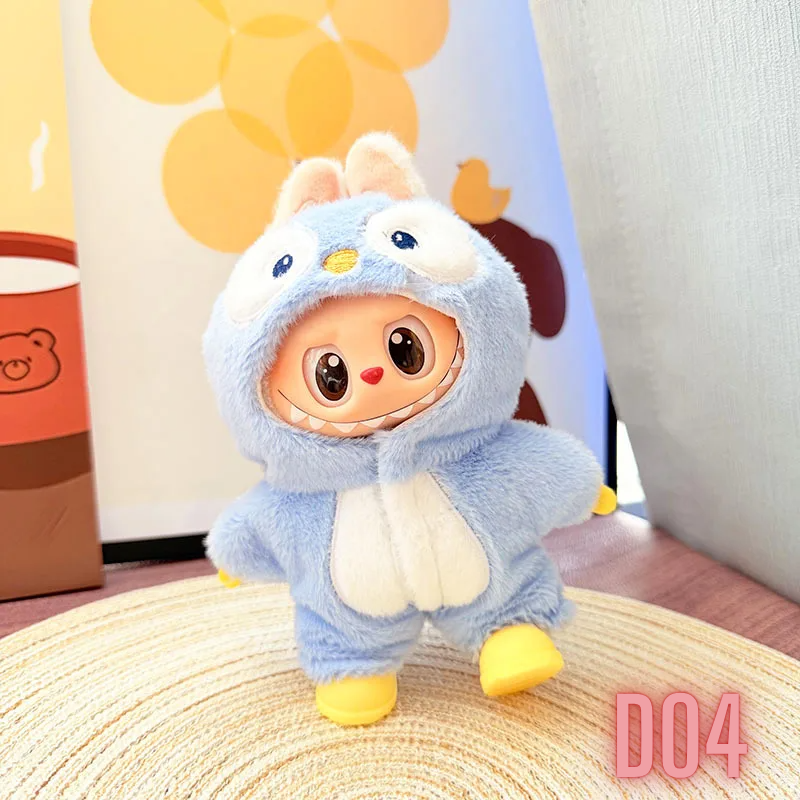 Ropa para Muñeco Labubu Pijamas, SET 3 OUTFITS Vestimenta para Peluche de Coleccion, No incluye Figura.