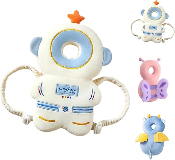 Mochila Protectora de Cabeza de Niño,Protector de Cabeza para Niño Ajustable, Almohada protectora para caidas