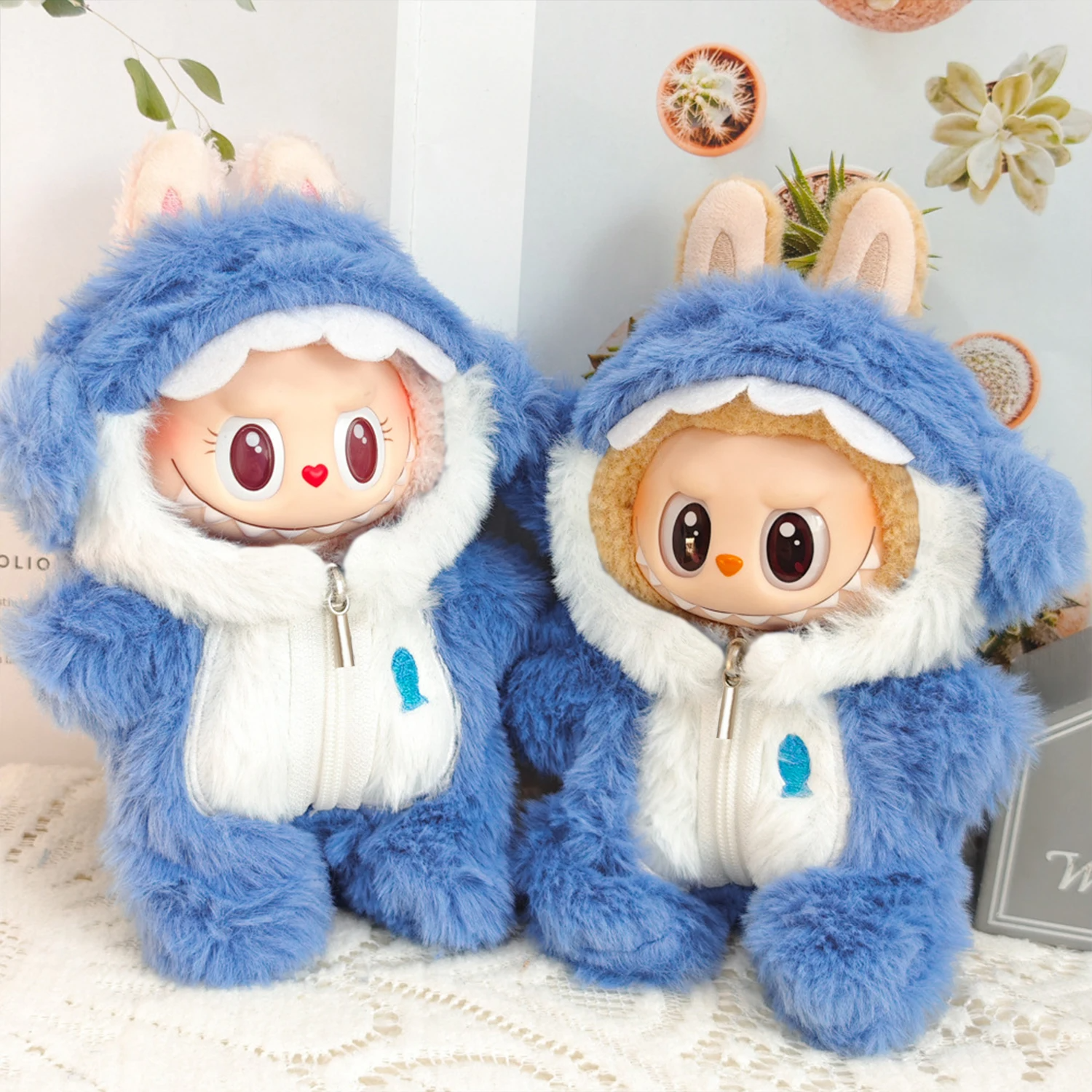 Ropa para Muñeco Labubu Pijamas, SET 3 OUTFITS Vestimenta para Peluche de Coleccion, No incluye Figura.