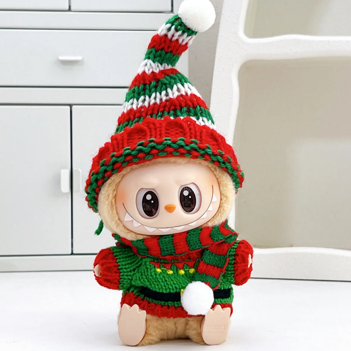 Ropa para Muñeco Labubu Pijamas, SET 3 OUTFITS Vestimenta para Peluche de Coleccion, No incluye Figura.