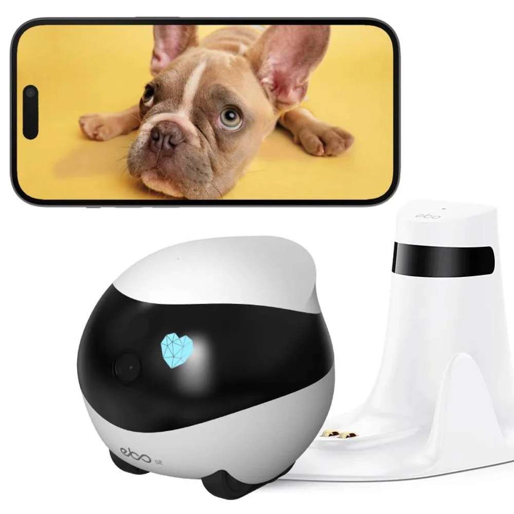 Robot Enabot EBO SE con Cámara HD,  Control Remoto para Vigilar e Interactuar con Mascotas, Familia y Amigos 