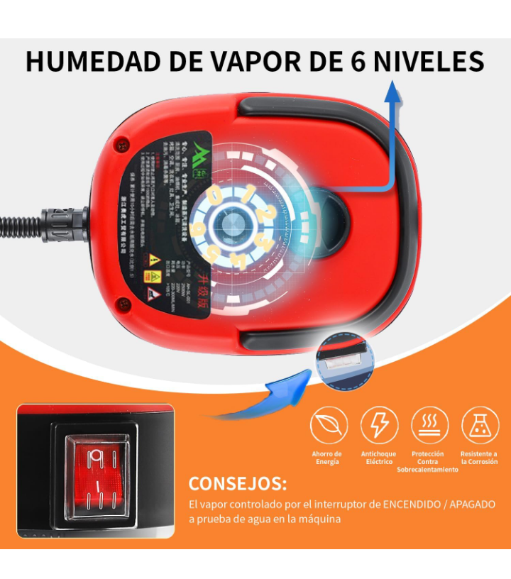 Máquina lavadora a vapor de alta presión y temperatura 