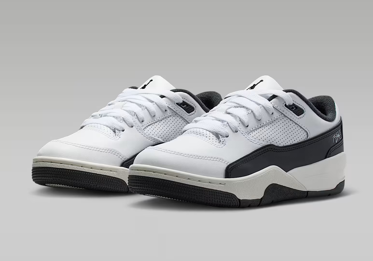 Tenis Jordan Flight Court Blanco/negro Mujer Talla #22.5 al #25