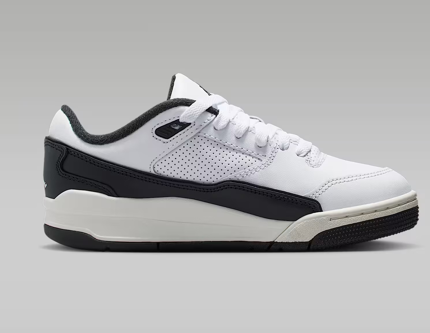 Tenis Jordan Flight Court Blanco/negro Mujer Talla #22.5 al #25