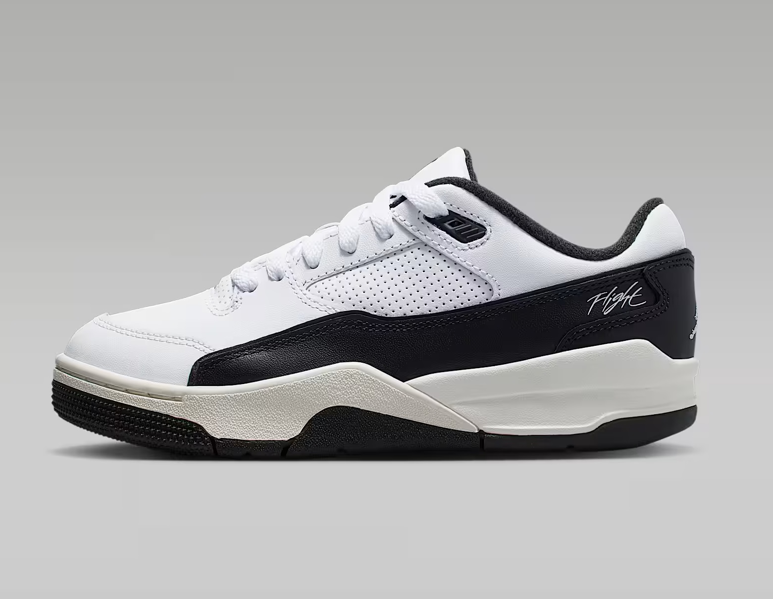 Tenis Jordan Flight Court Blanco/negro Mujer Talla #22.5 al #25