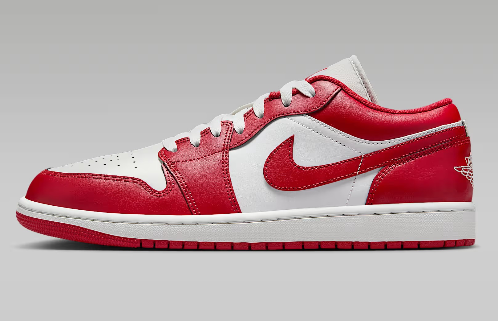 Tenis Air Jordan 1 Low Blanco/rojo Hombre Tallas #25 al #29.5