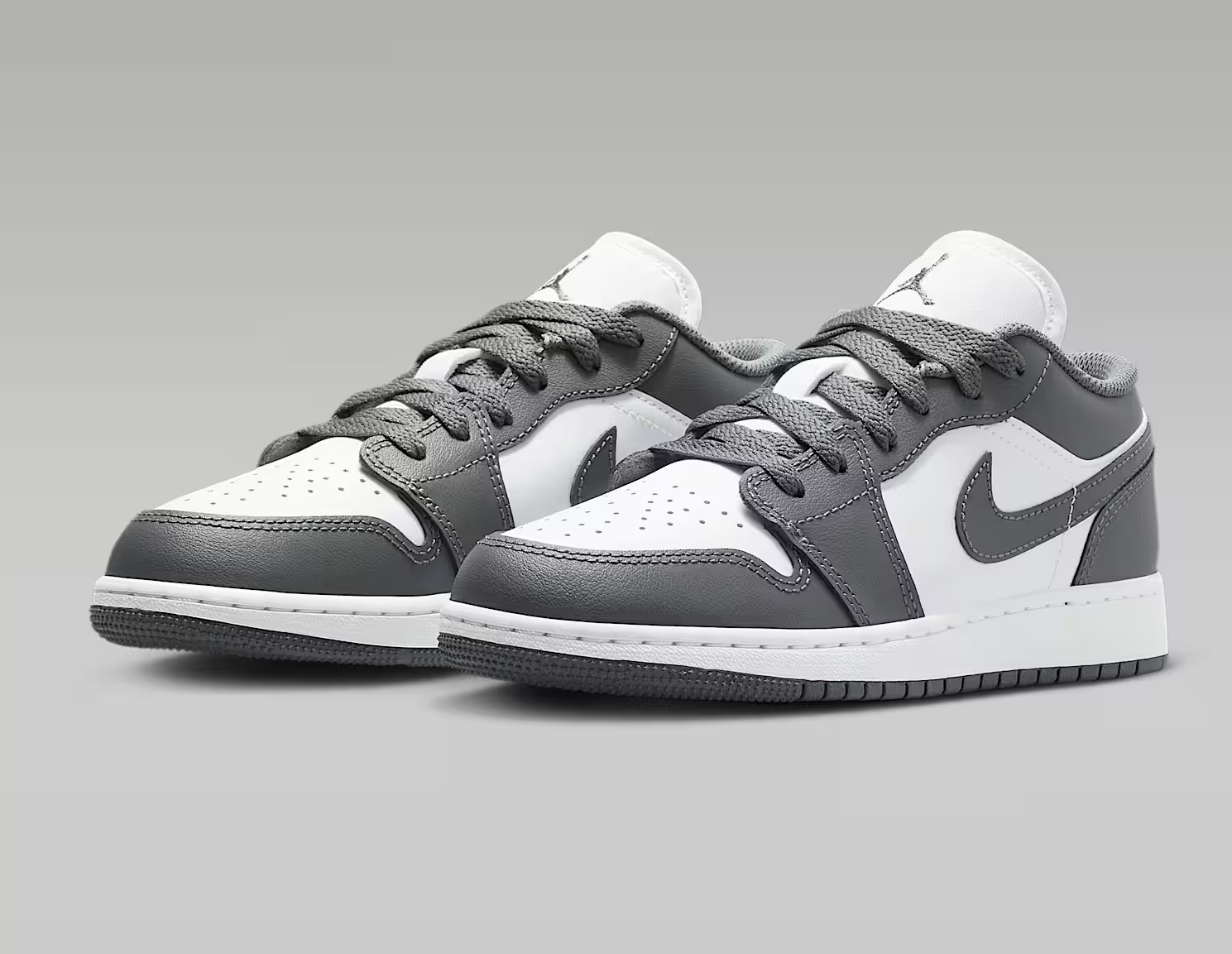 Tenis Air Jordan 1 Low Gris/blanco Mujer Tallas #22.5 al #25