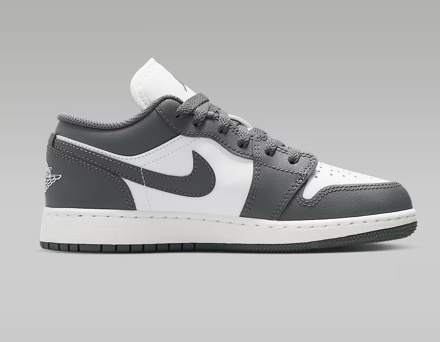 Tenis Air Jordan 1 Low Gris/blanco Mujer Tallas #22.5 al #25
