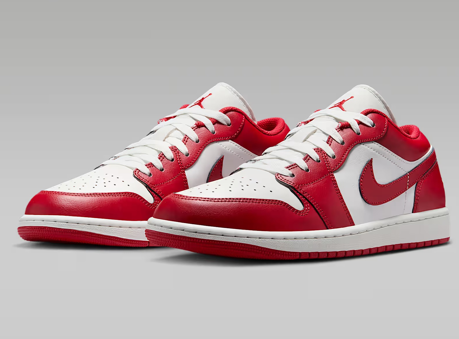 Tenis Air Jordan 1 Low Blanco/rojo Hombre Tallas #25 al #29.5