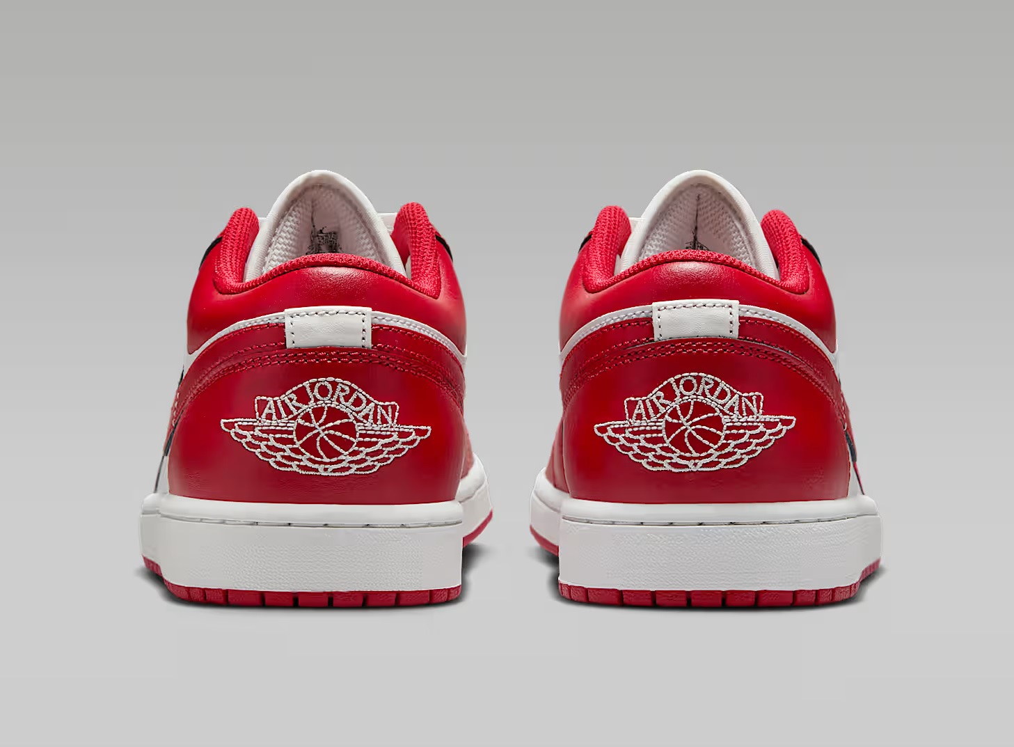 Tenis Air Jordan 1 Low Blanco/rojo Hombre Tallas #25 al #29.5