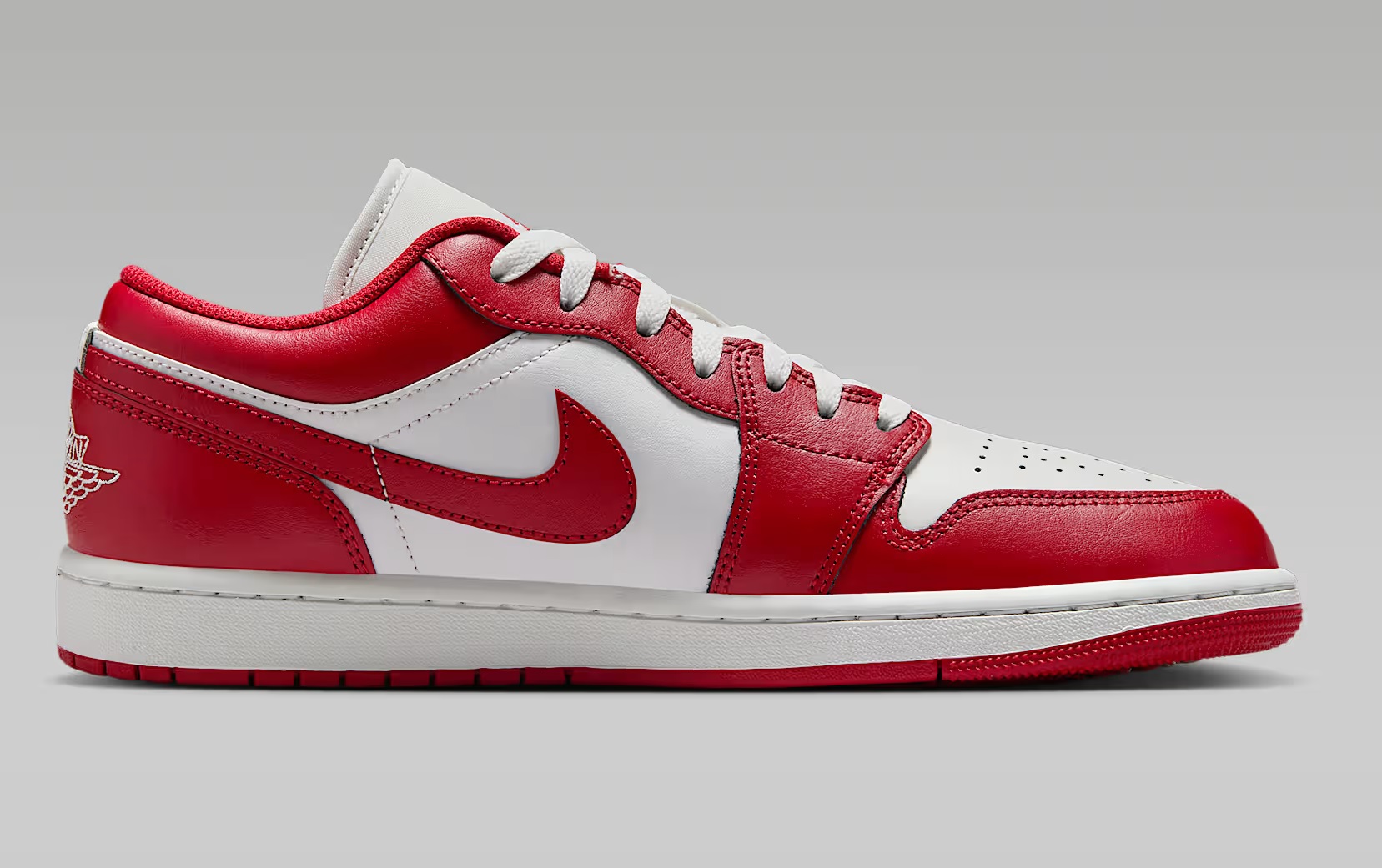 Tenis Air Jordan 1 Low Blanco/rojo Hombre Tallas #25 al #29.5