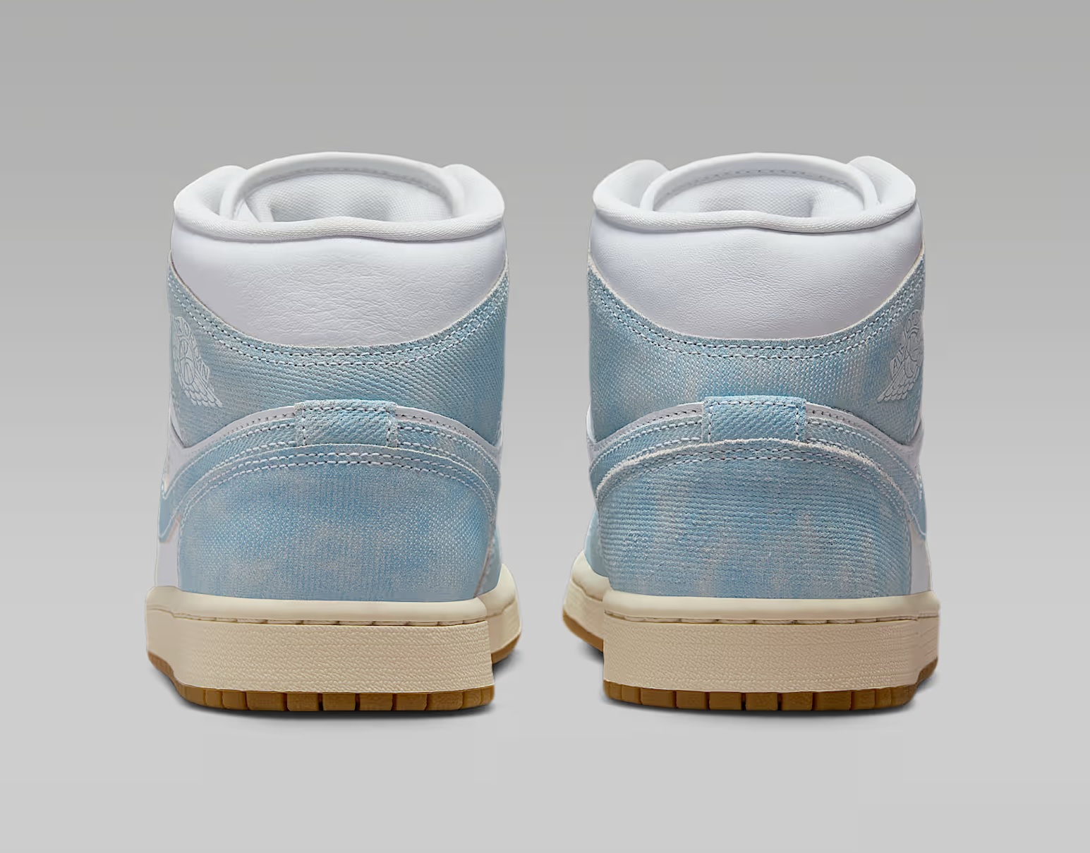 Tenis Air Jordan 1 Mid SE Azul/blanco Mujer Tallas #23 al #26
