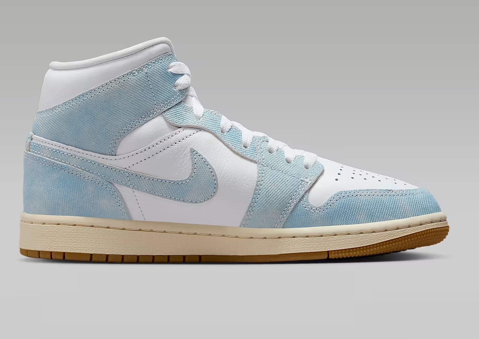 Tenis Air Jordan 1 Mid SE Azul/blanco Mujer Tallas #23 al #26