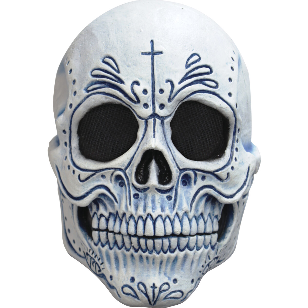 Máscara de Catrin Azul Ghoulish Productions, Disfraz Catrin Halloween