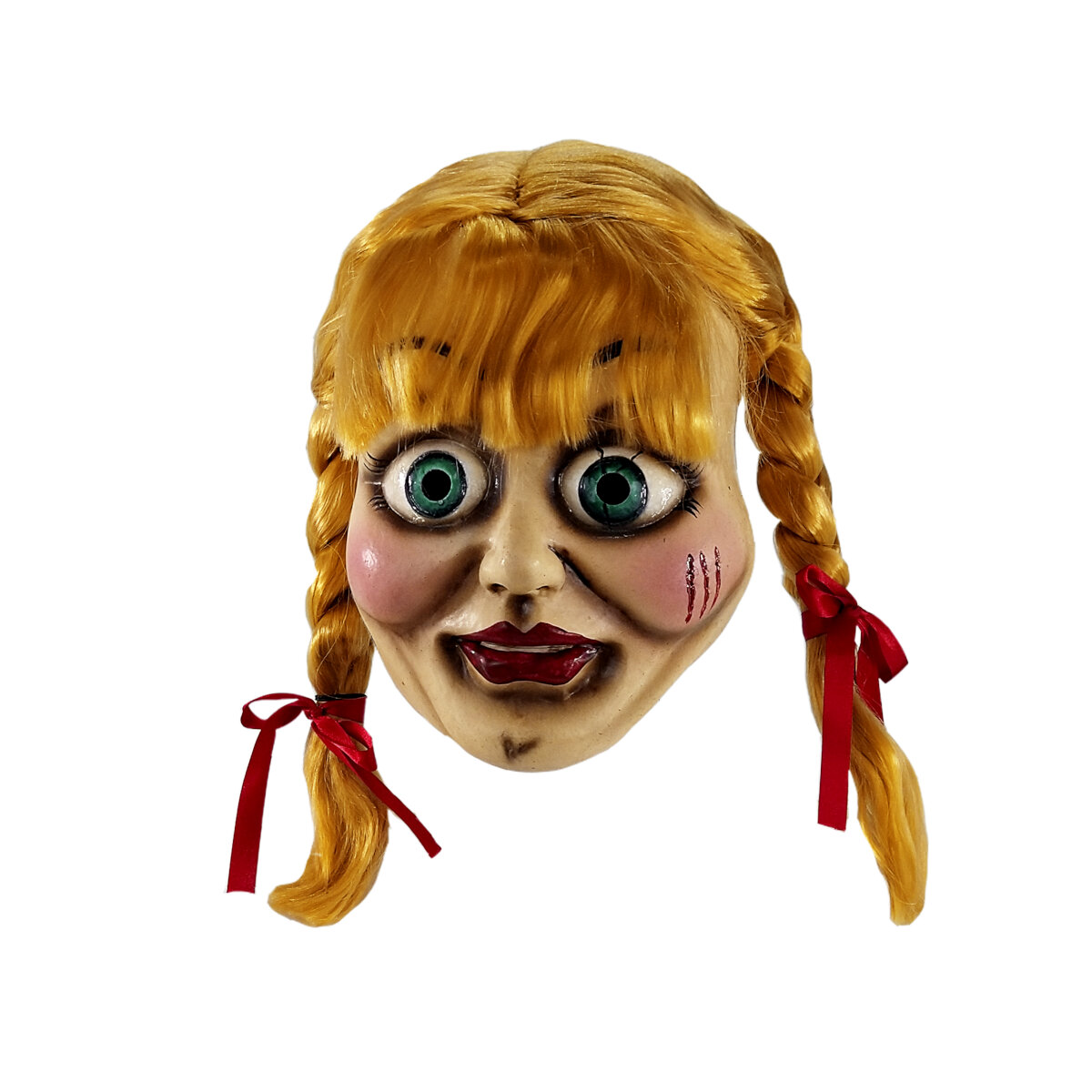 Máscara De Annabelle Licencia Oficial Warner Bros – El Conjuro, Disfraz Halloween.