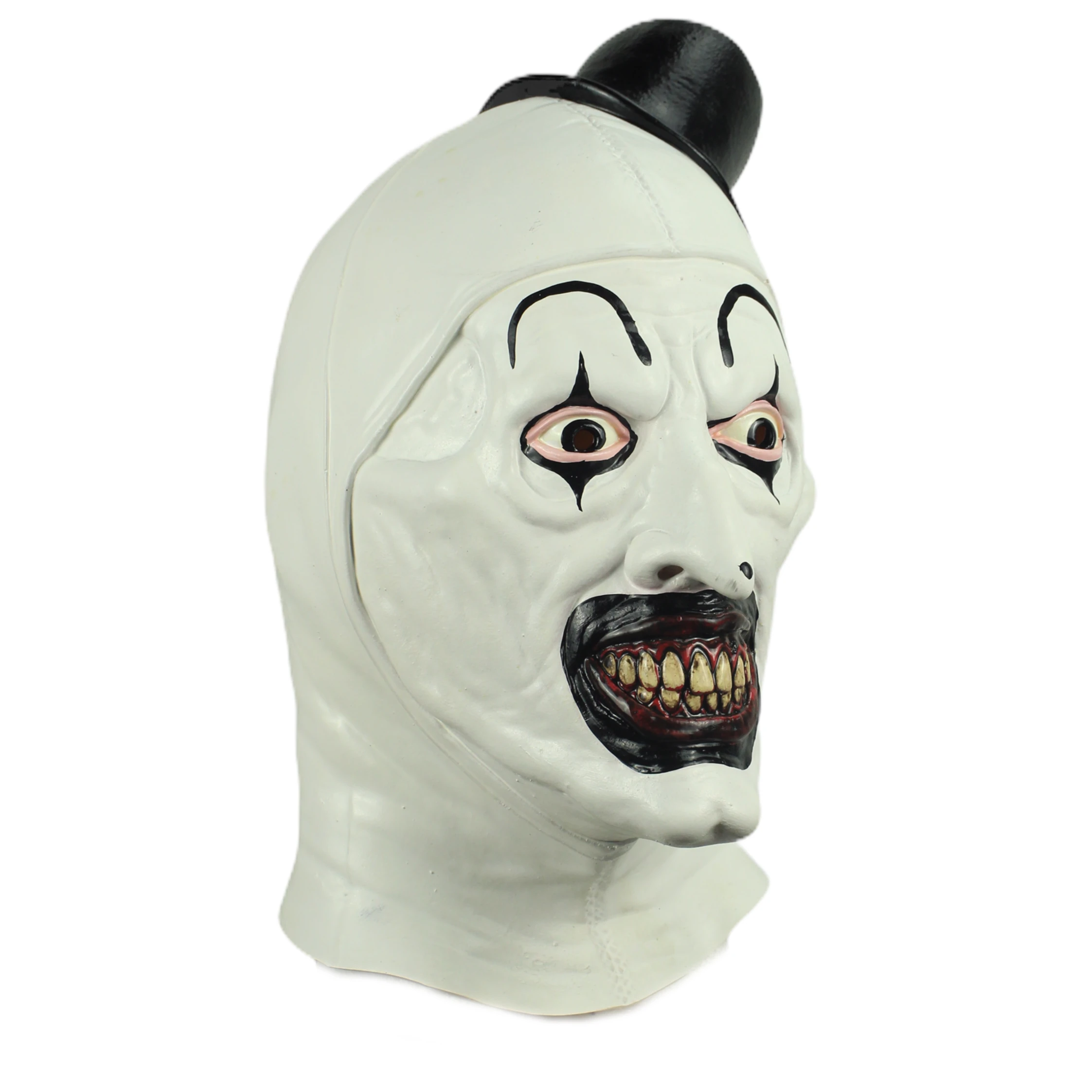  Máscara de Payaso Asesino Art The Clown – Licencia Oficial Terrifier – Terror Puro en Halloween Disfraz