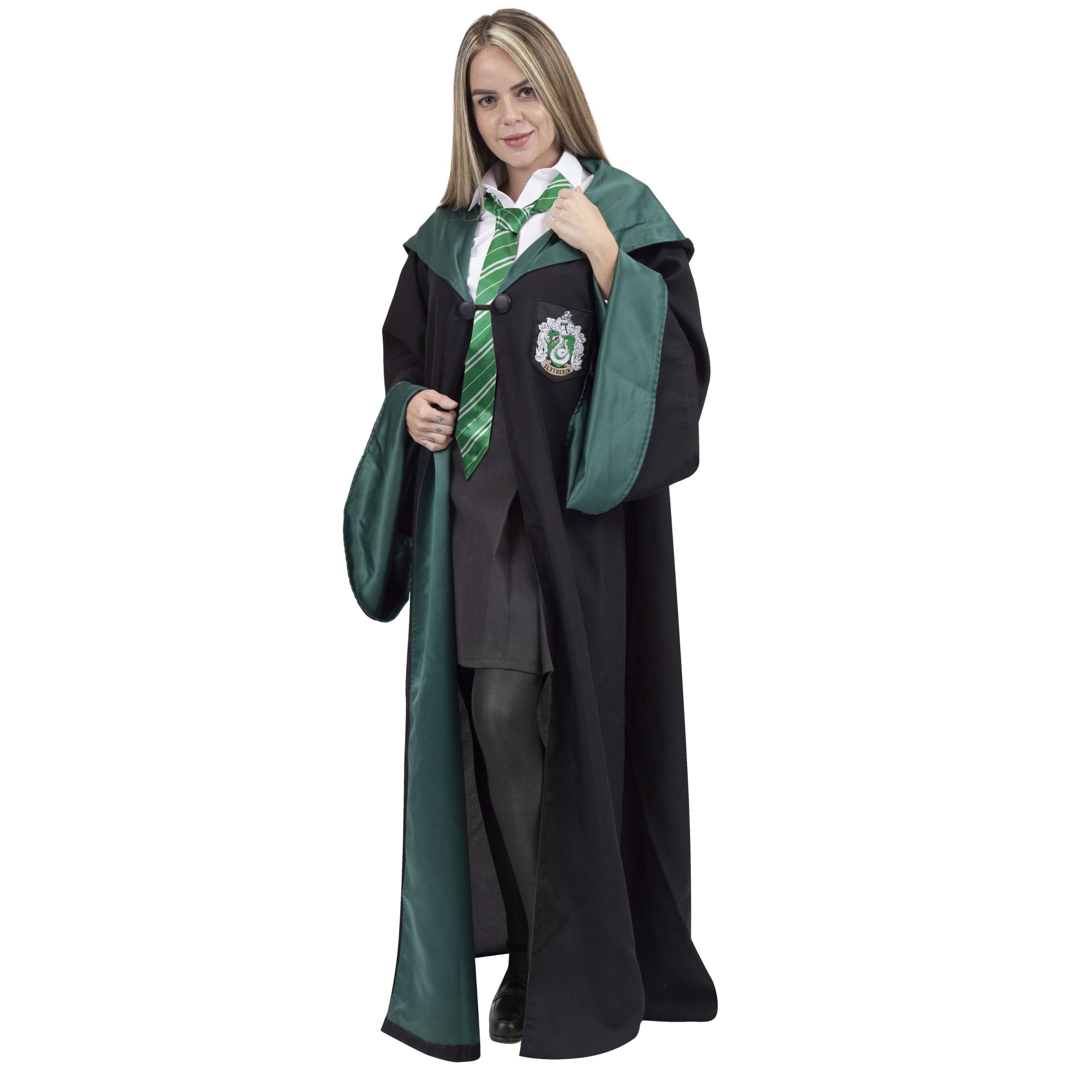 Capa De Harry Potter Slytherin Para Mujer Disfraz Mujer Capa Slytherin Uniforme De Harry Potter - Disfraces Halloween