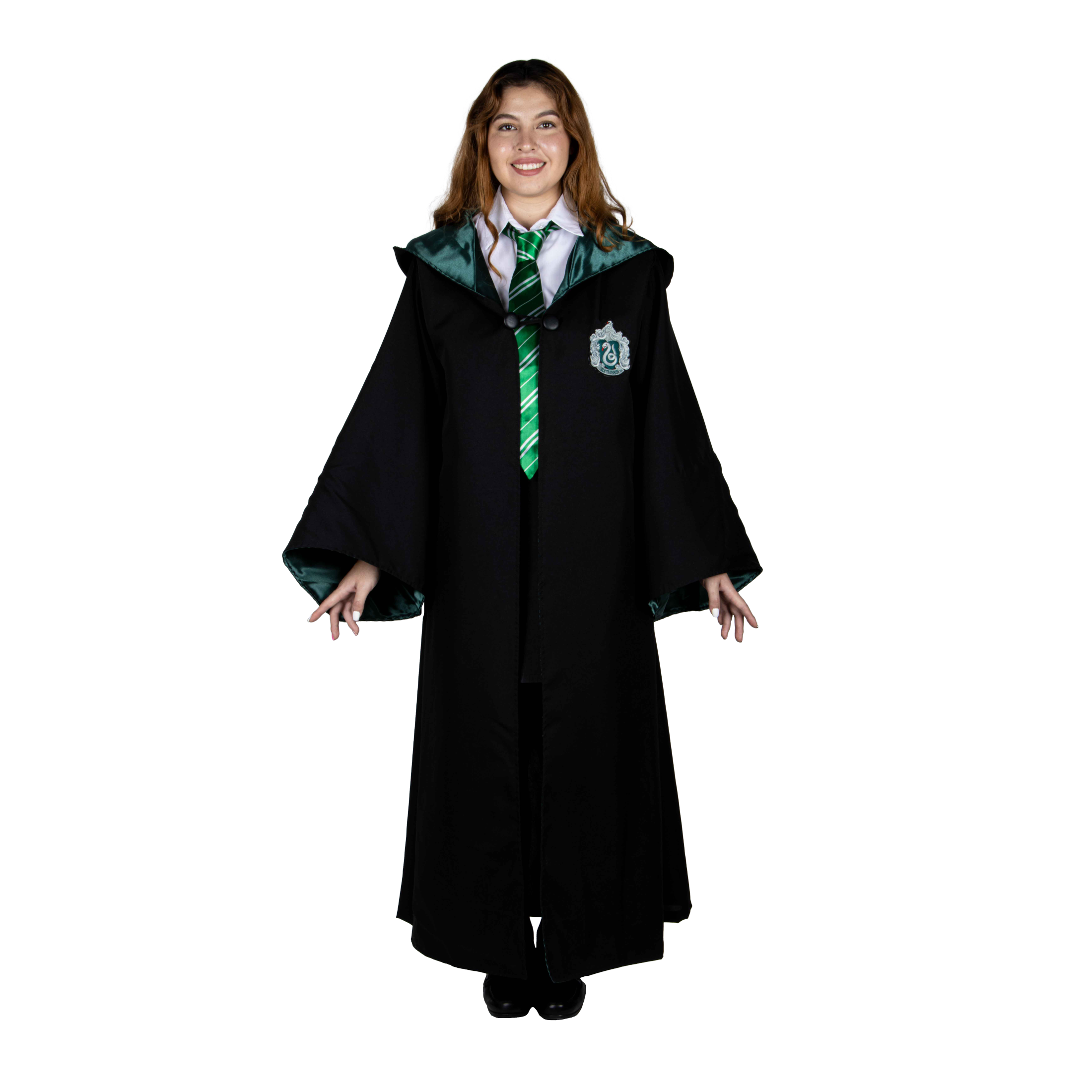 Capa De Harry Potter Slytherin Para Mujer Disfraz Mujer Capa Slytherin Uniforme De Harry Potter - Disfraces Halloween