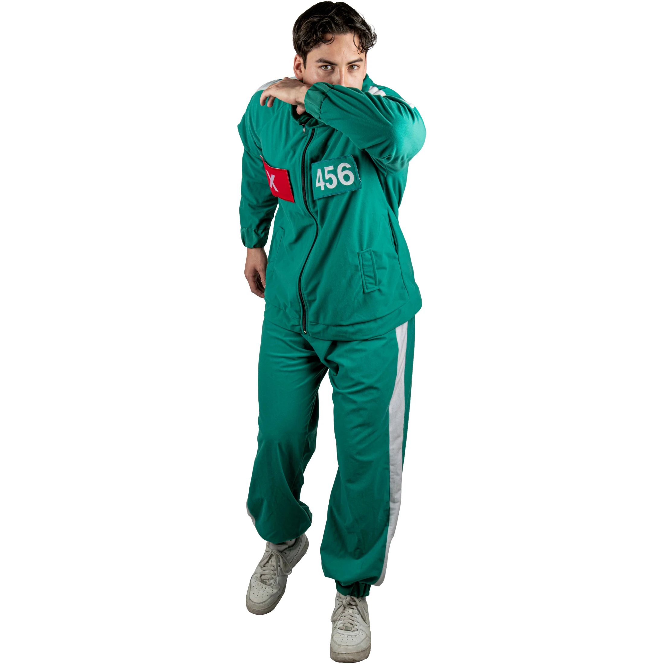 Disfraz Uniforme Del Juego Del Calamar Jugadores Color Verde, Licencia Squid Game Oficial, Disfraz Para Hombre Halloween