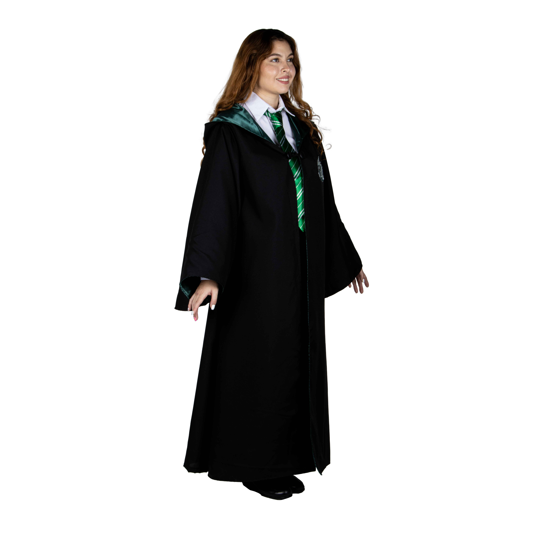 Capa De Harry Potter Slytherin Para Mujer Disfraz Mujer Capa Slytherin Uniforme De Harry Potter - Disfraces Halloween
