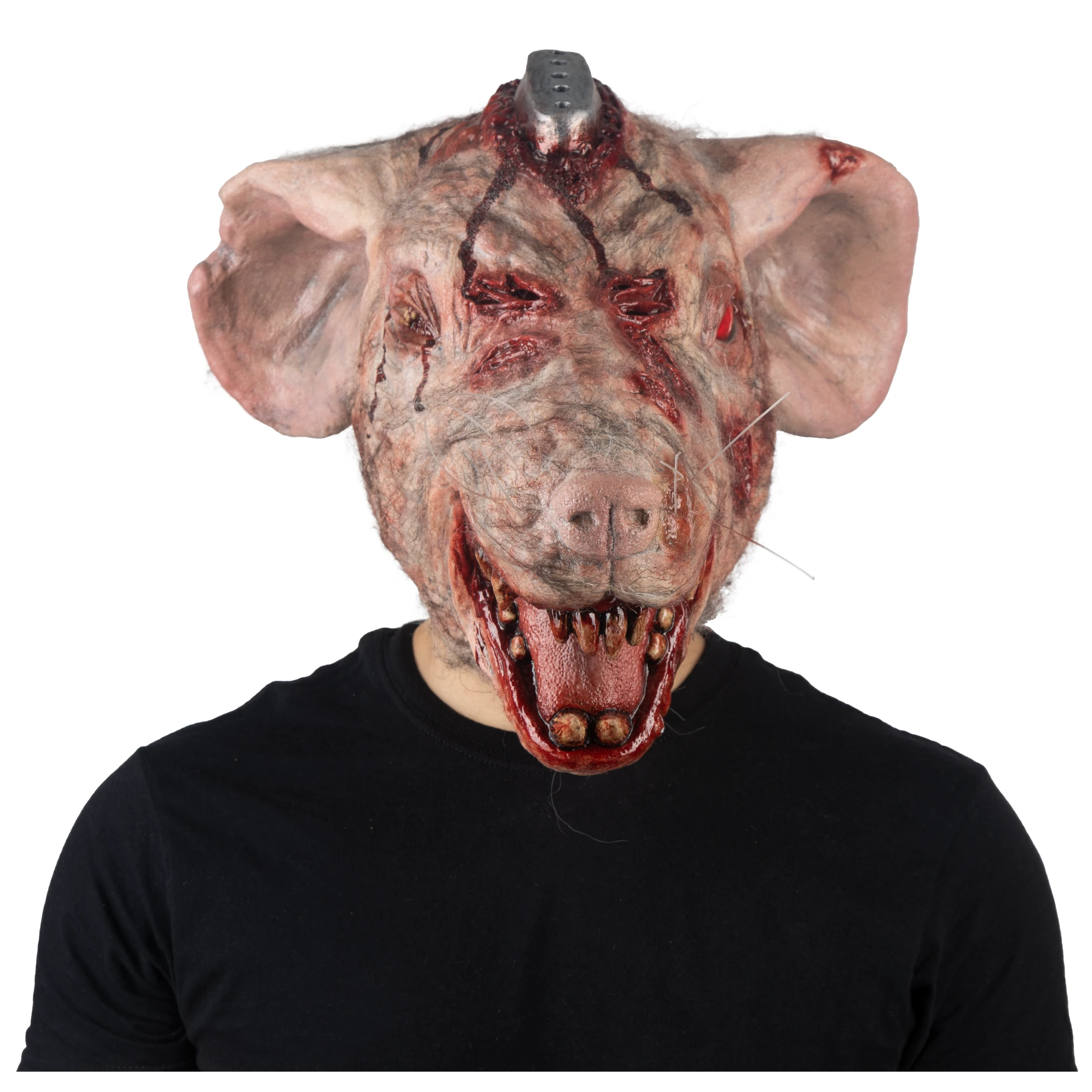 Máscara De Rata Radioactiva Mutante Rt.t 418 Ghoulish Productions, Disfraz Halloween Terror.