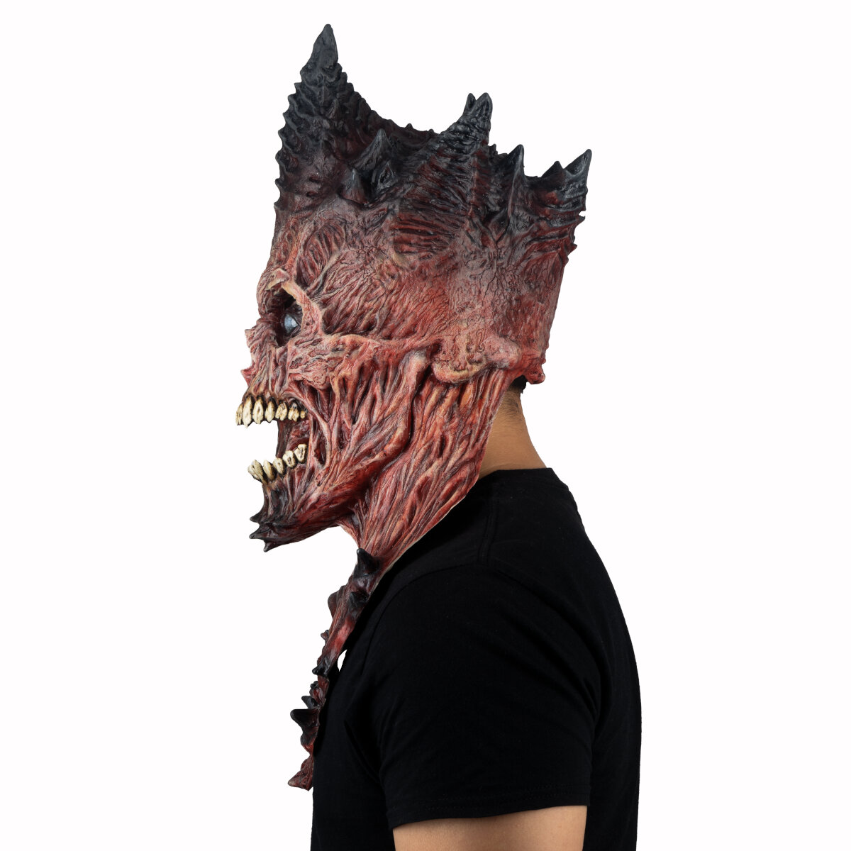 Máscara King Reaper Flesh Demonio De Tierra by Ghoulish Productions, Disfraz Halloween de Terror. 