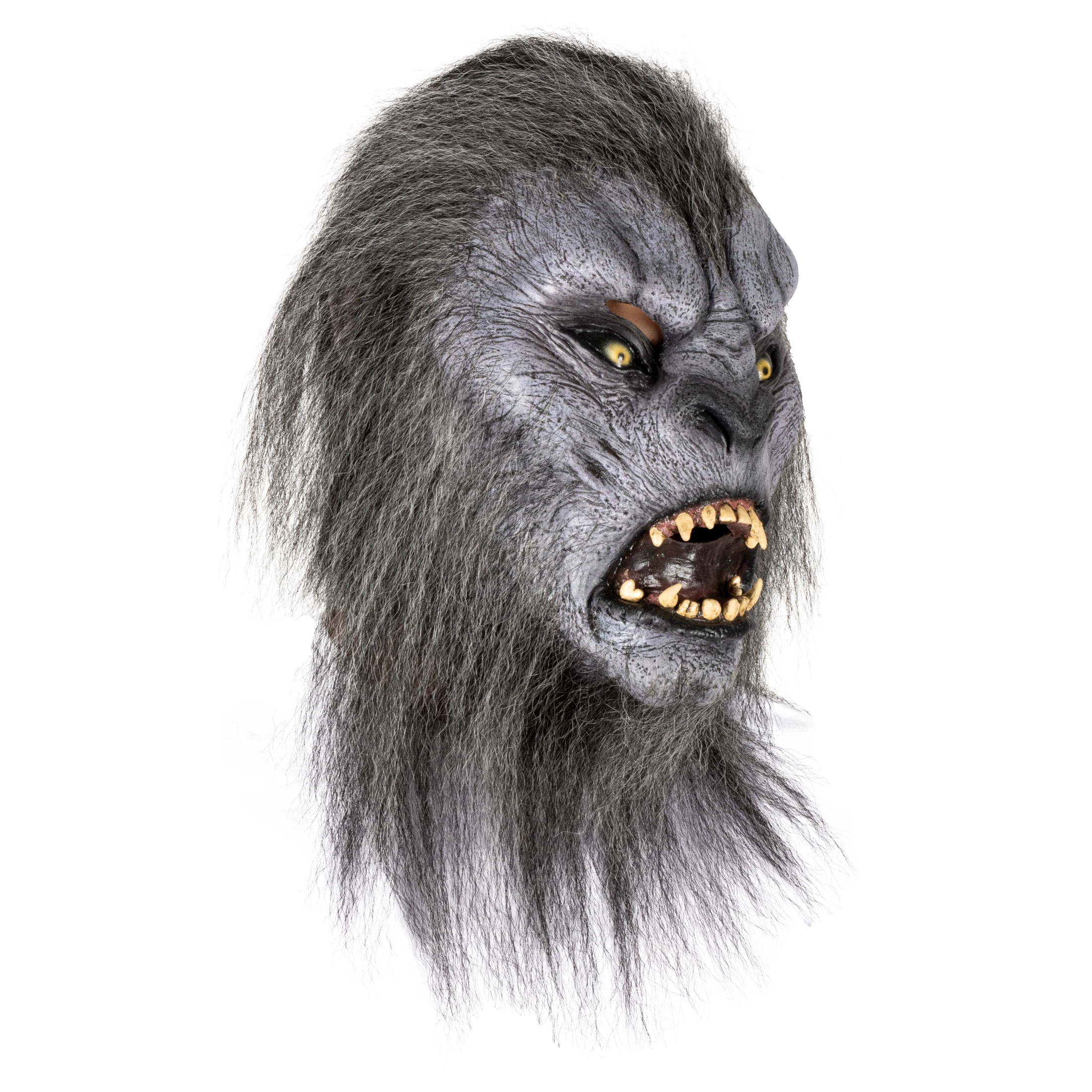 Máscara De Hombre Lobo Gris Gray Wolfman Disfraz Halloween Terror