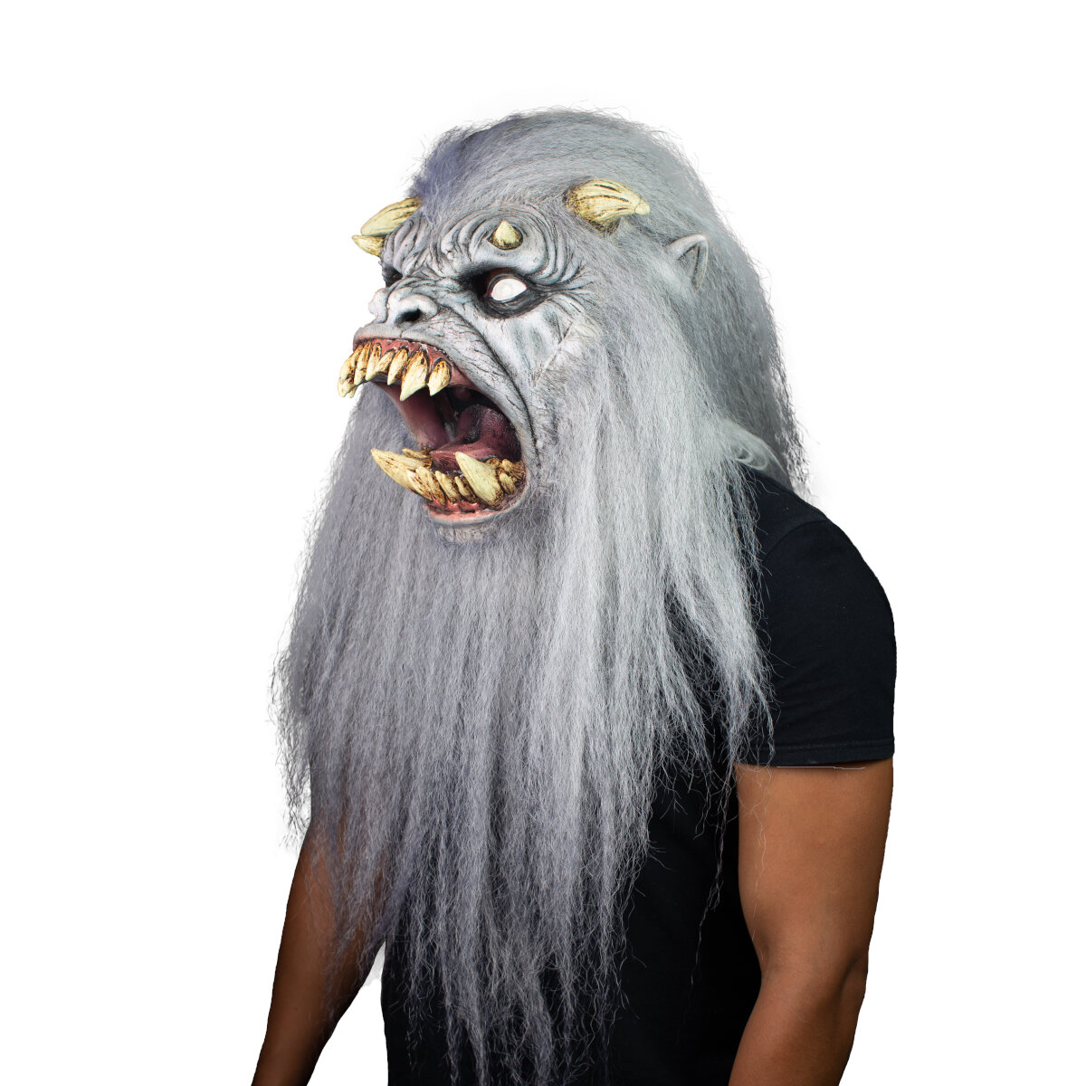 Máscara De Yeti Monstruo Abominable Hombre De Las Nieves by Ghoulish Productions, Disfraz Halloween de Terror. 