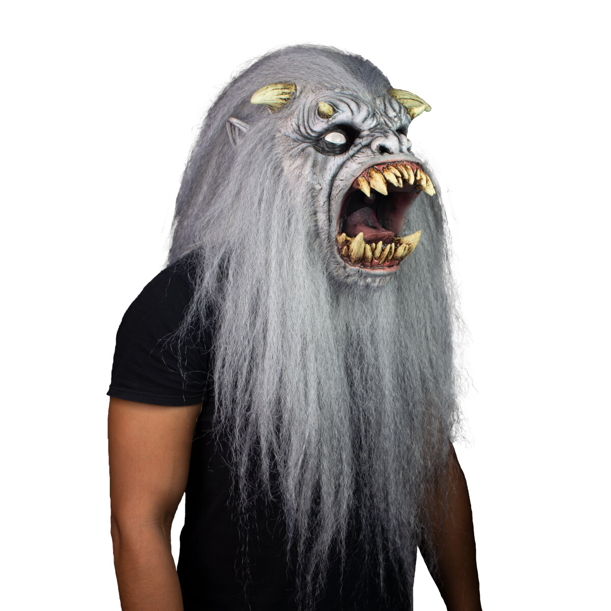 Máscara De Yeti Monstruo Abominable Hombre De Las Nieves by Ghoulish Productions, Disfraz Halloween de Terror. 