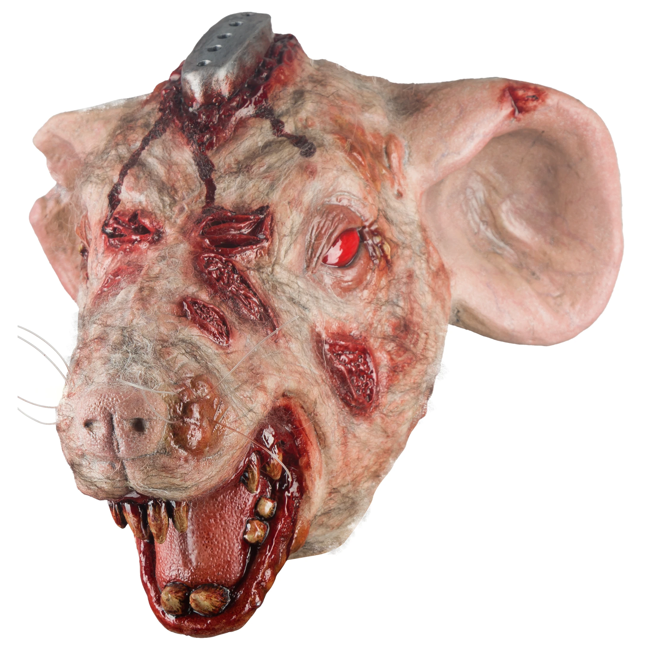 Máscara De Rata Radioactiva Mutante Rt.t 418 Ghoulish Productions, Disfraz Halloween Terror.