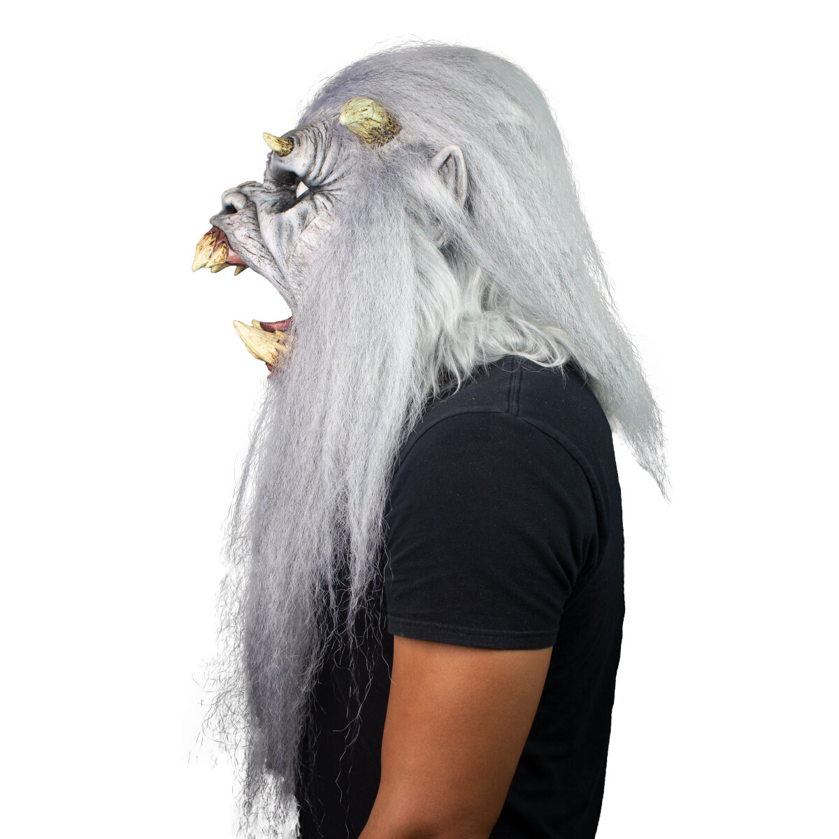 Máscara De Yeti Monstruo Abominable Hombre De Las Nieves by Ghoulish Productions, Disfraz Halloween de Terror. 