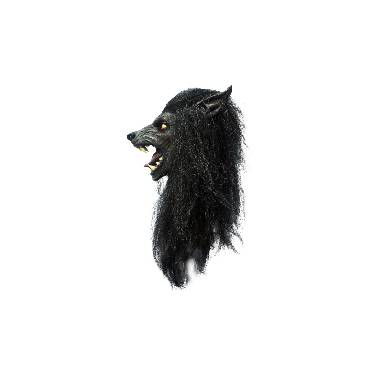 Máscara Black Moon Hombre Lobo Transformado by Ghoulish Productions, Disfraz Halloween de Terror