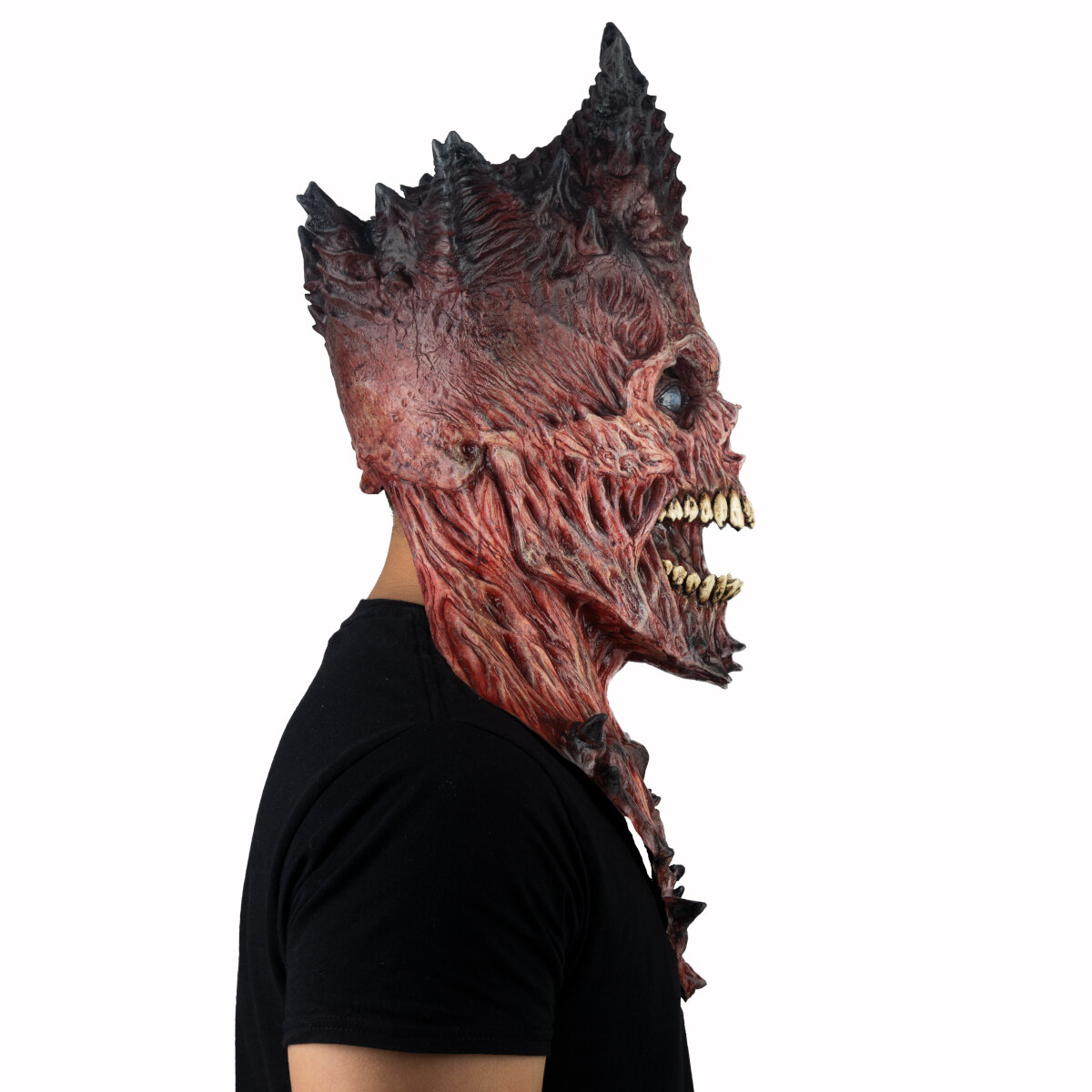 Máscara King Reaper Flesh Demonio De Tierra by Ghoulish Productions, Disfraz Halloween de Terror. 