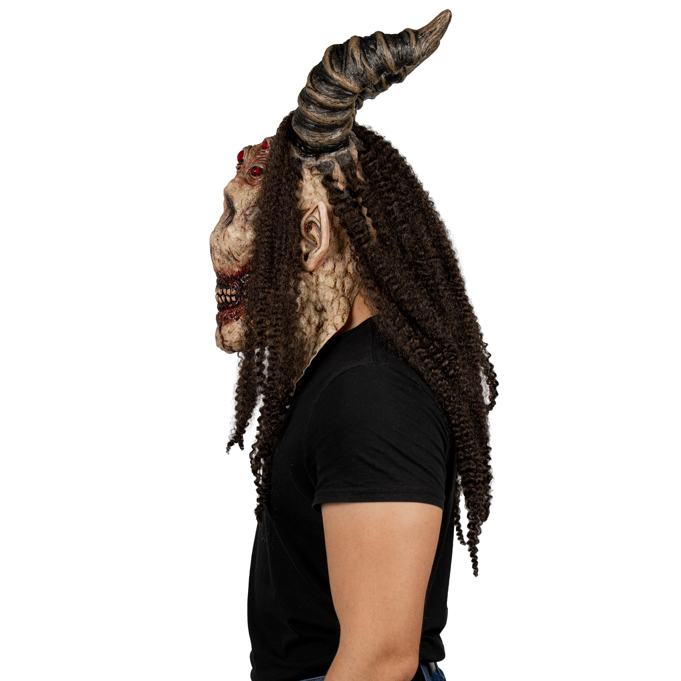 Máscara De Ángel Malvado Evil Angel Ghoulish Productions, Máscara demonio para Halloween.