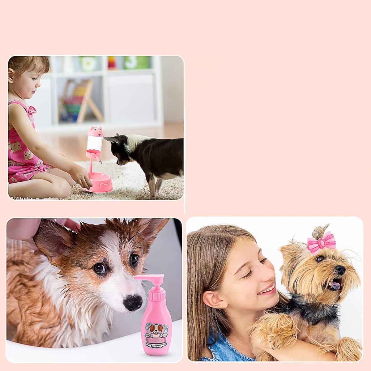 14 Juguete Mascota Perros Electrico Peluche,regalo Para Niña rosa