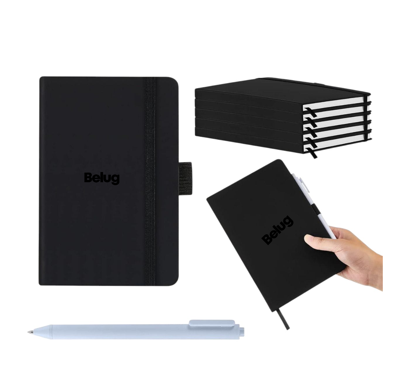 Libreta Bolsillo A5 Rayas Con Pluma 200 Páginas 40 Piezas