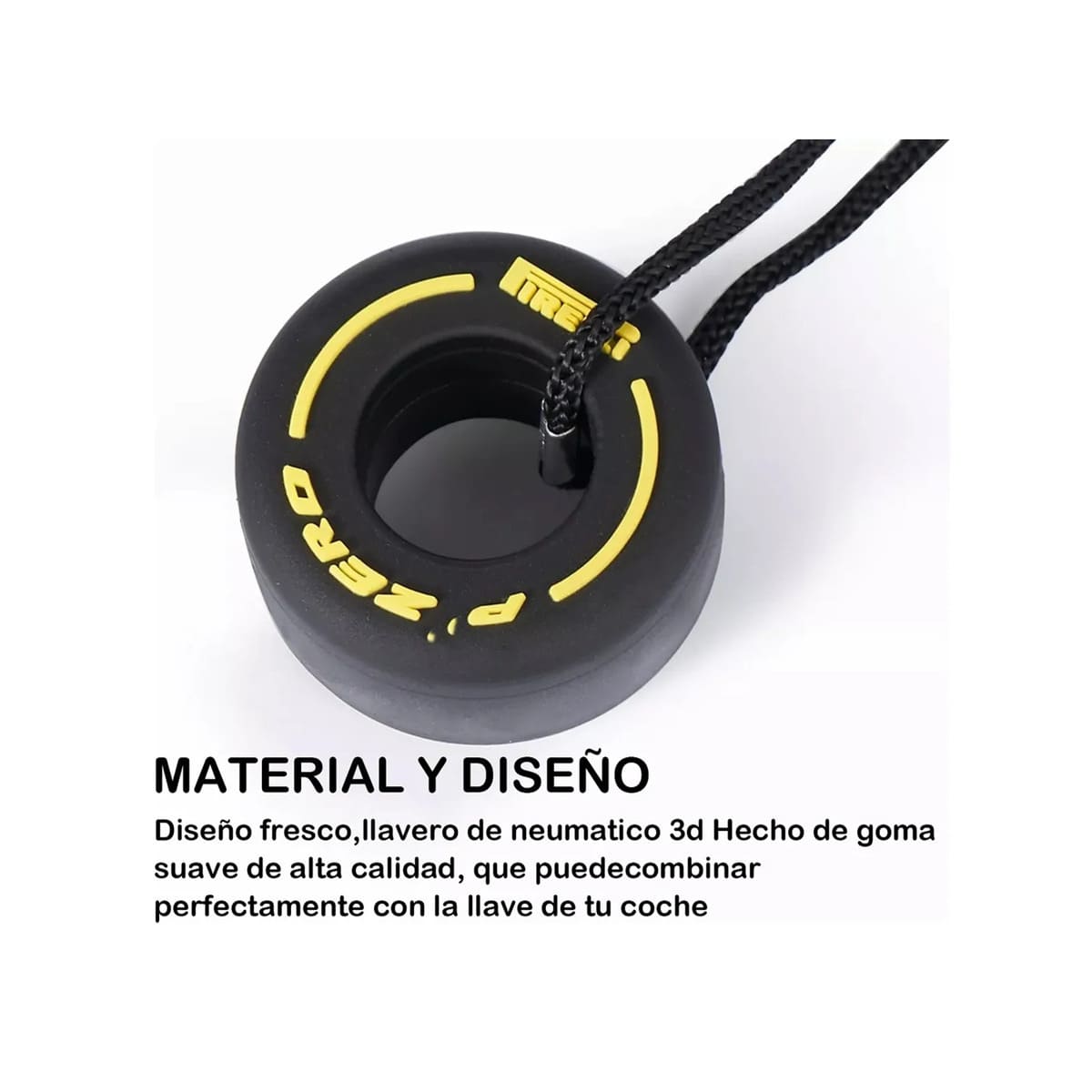 Llaveros F1 Formula 1 Pirelli Llavero Llanta (kit 12 Piezas) NEGRO
