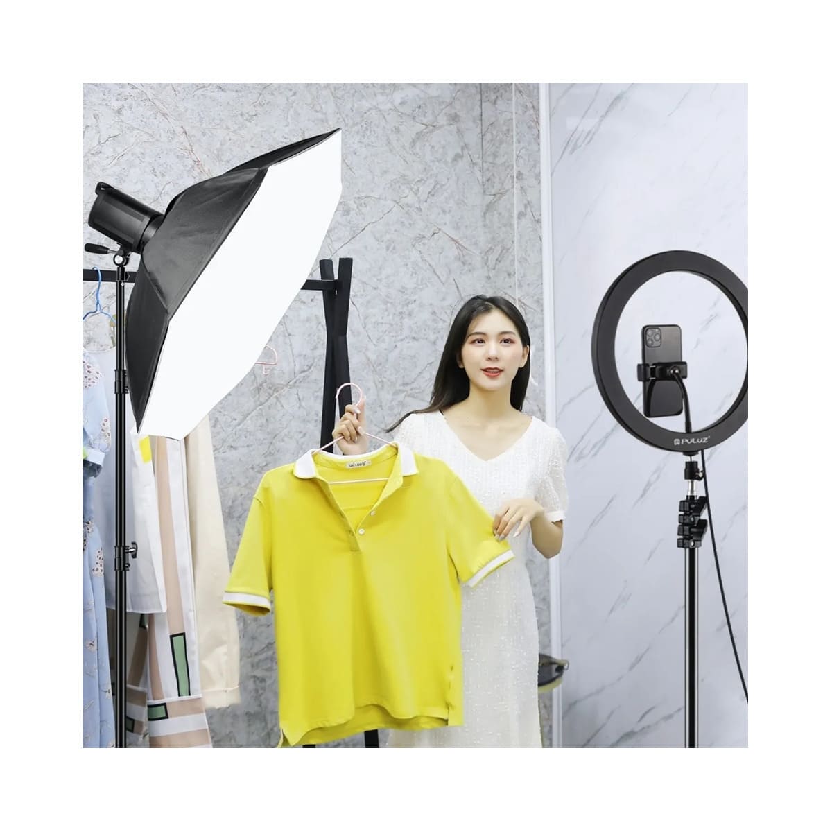 Octabox 95cm Nuevo Diseño Softbox Difusor Octogonal negro blanco