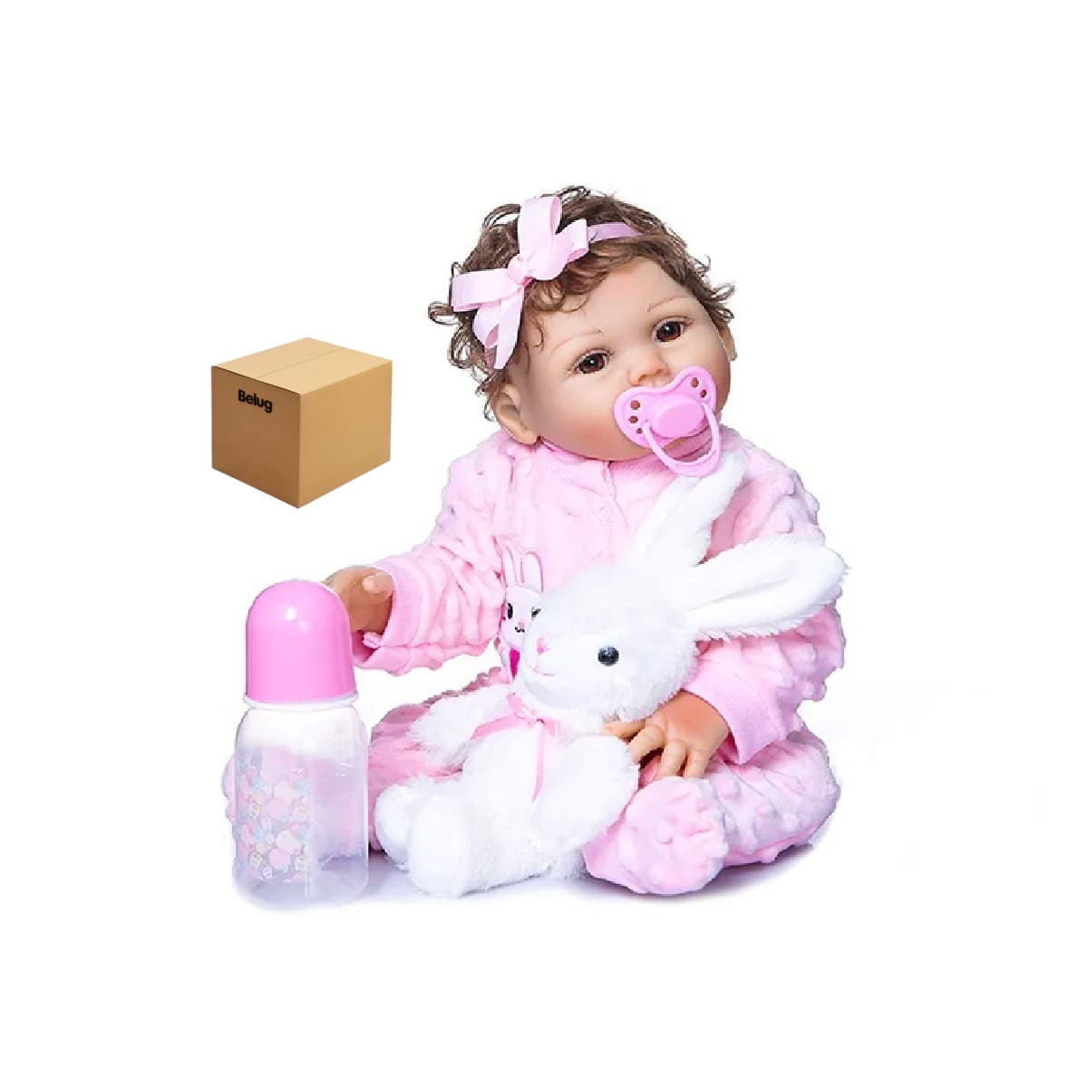Muñeca Bebé Silicona Bebé Reborn Para Niñas Auxtoo rosa
