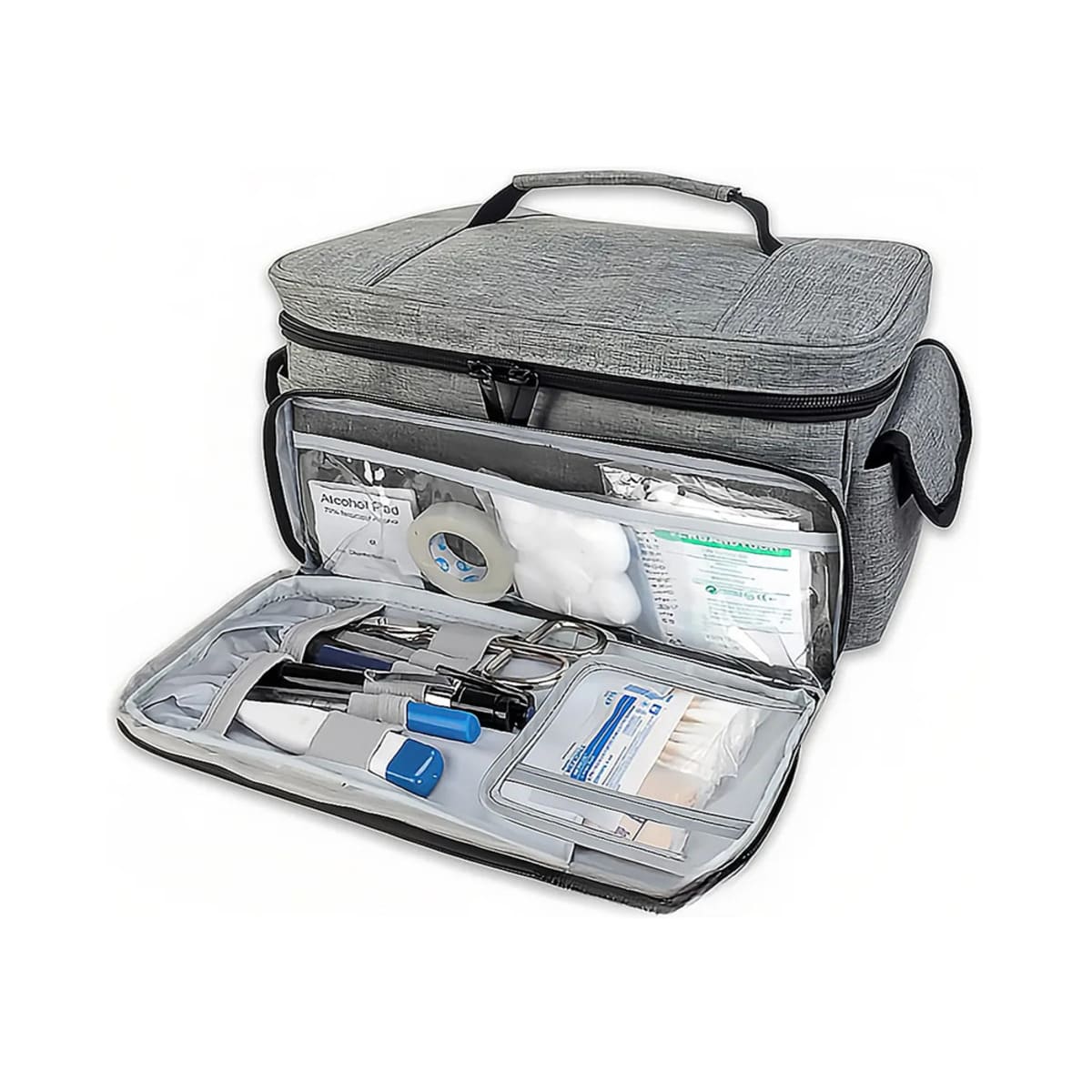 Kit De Primeros Auxilios Médicos Portátiles, Gris