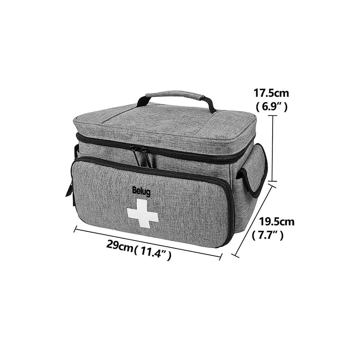 Kit De Primeros Auxilios Médicos Portátiles, Gris