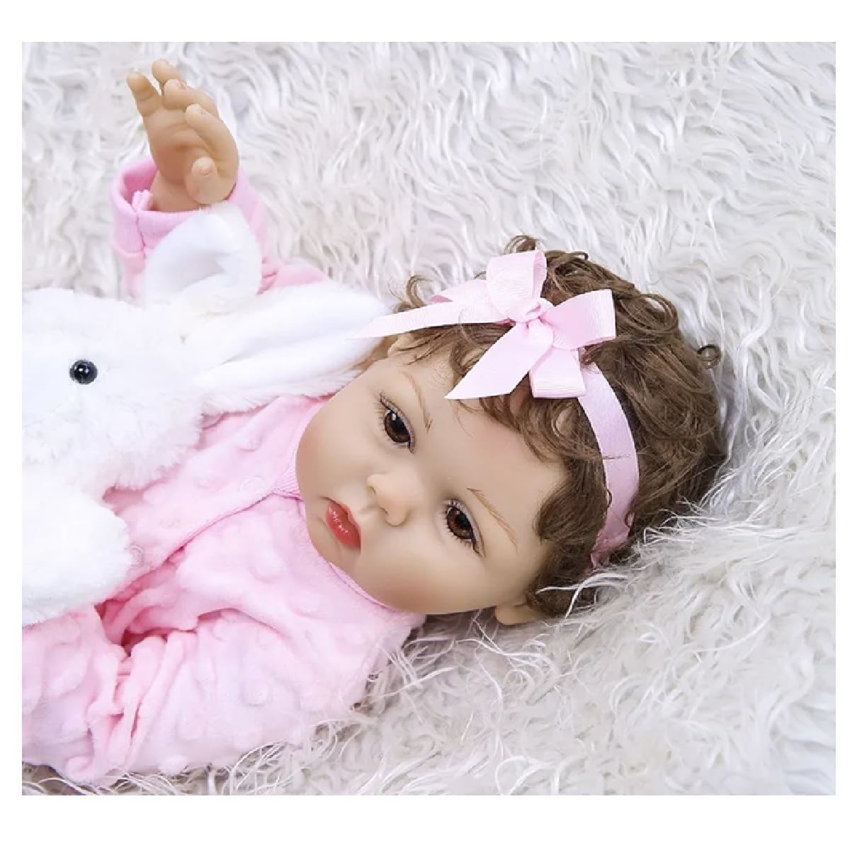Muñeca Bebé Silicona Bebé Reborn Para Niñas Auxtoo rosa