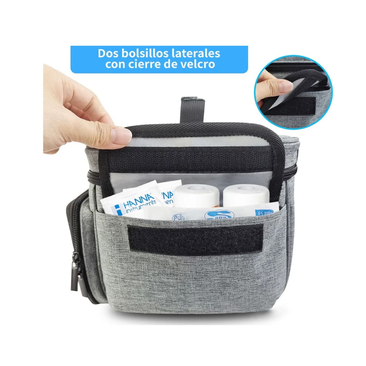 Kit De Primeros Auxilios Médicos Portátiles, Gris